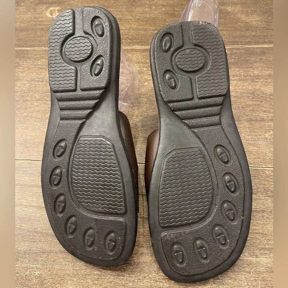 Pach Genuine Leather Footbed Sandals Thailand Slides Size 43‎